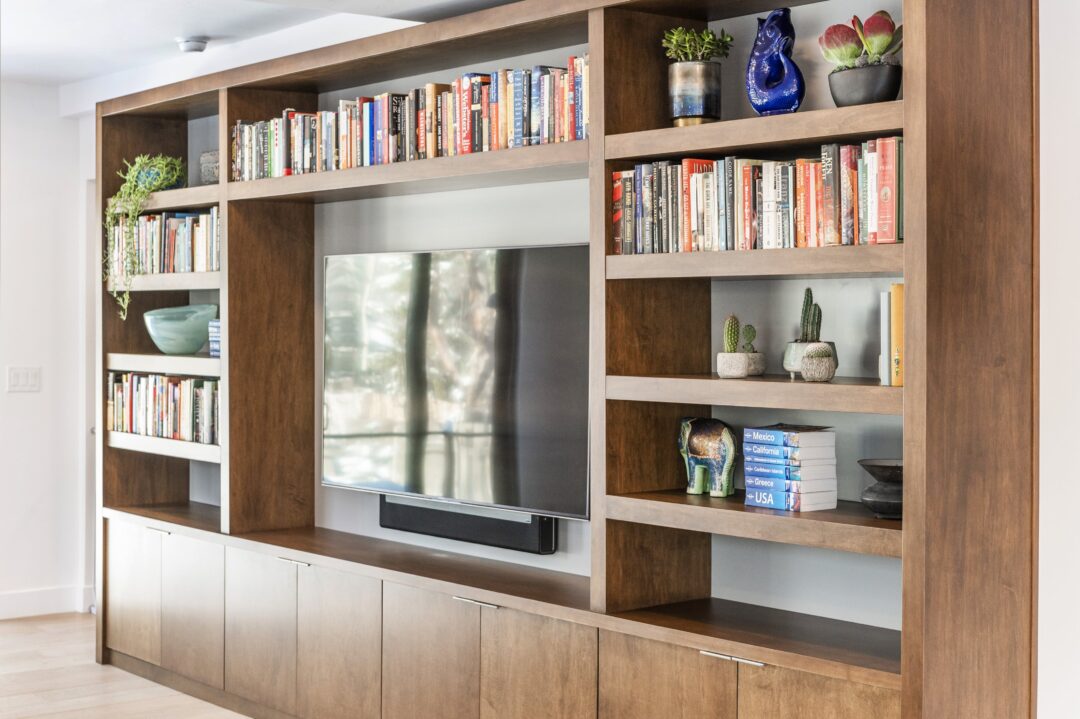 Custom wood entertainment center in Utah