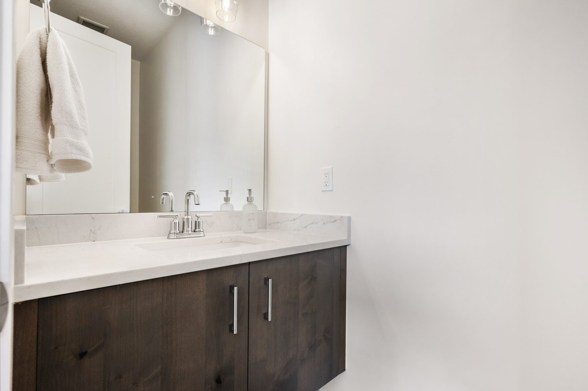 Custom bathroom vanity cabinets in a luxury Utah home